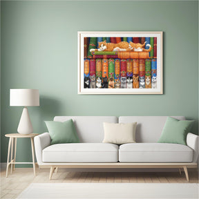 Diamantmalerei - Katzenregal