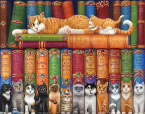 Diamantmalerei - Katzenregal
