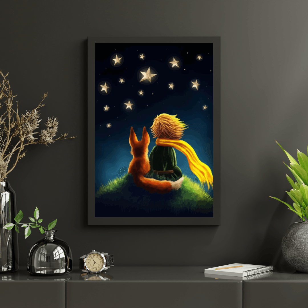 Diamantmalerei – Kleiner Junge und Fuchs – SEOS®