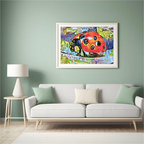 Diamantmalerei - Bunter Marienkäfer - SEOS®