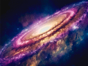 Diamantmalerei – Bunte Galaxie mit Sternen und Kometen