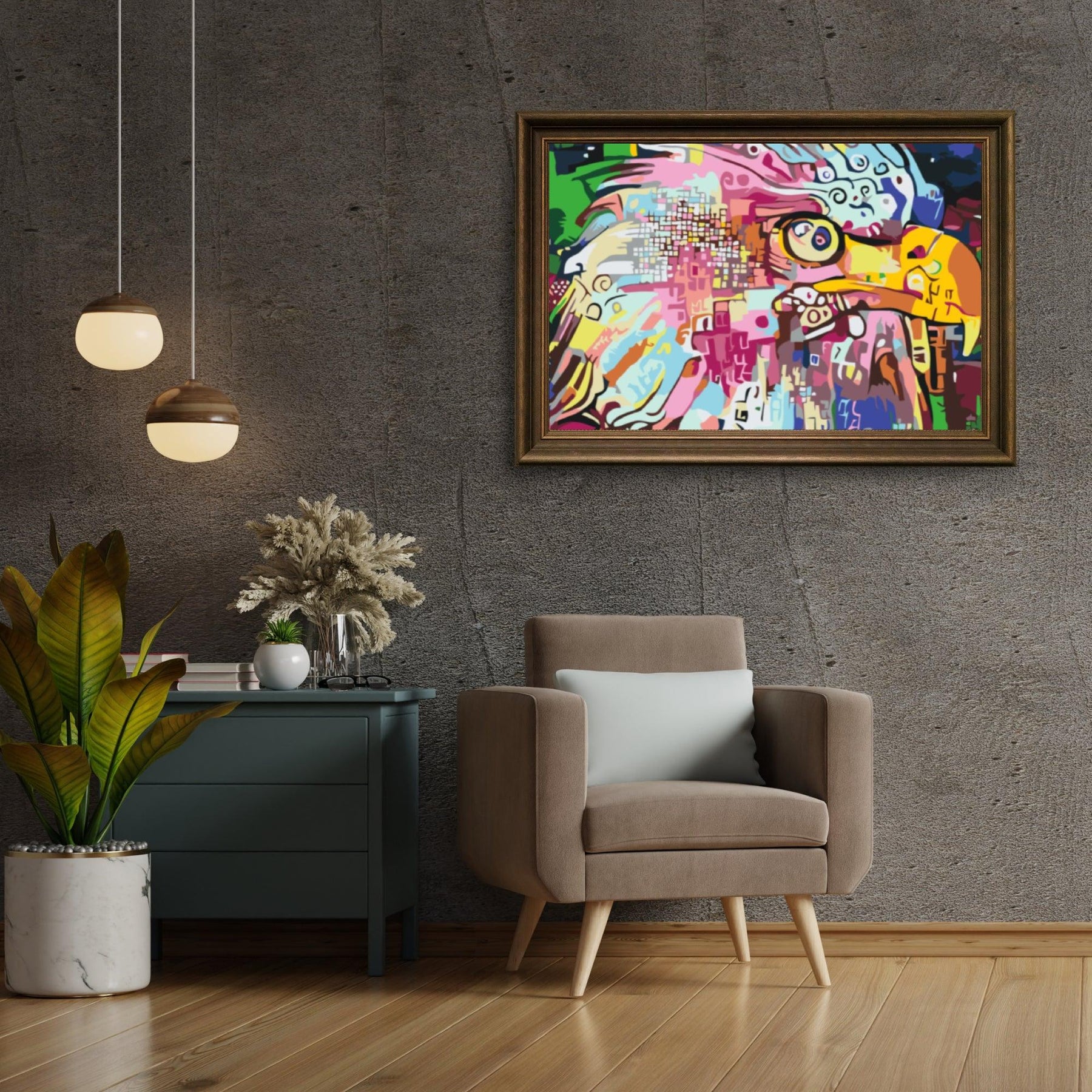 Diamantmalerei – Bunter Adler – SEOS®