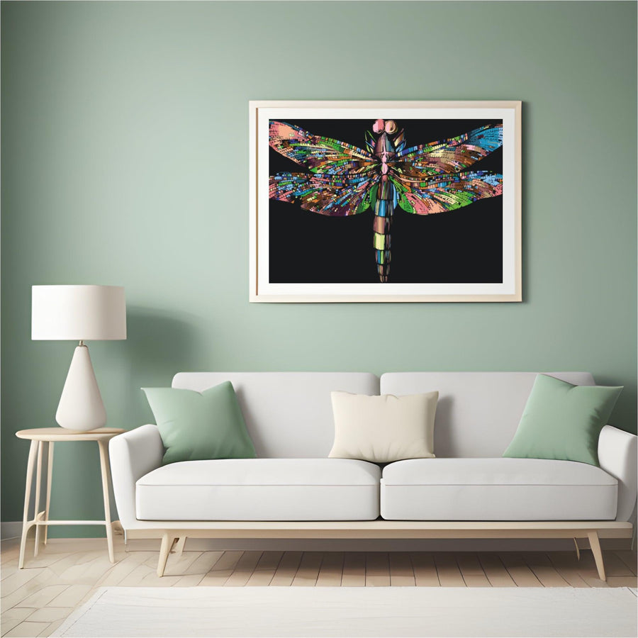 Diamantmalerei – Bunte Libelle – SEOS®