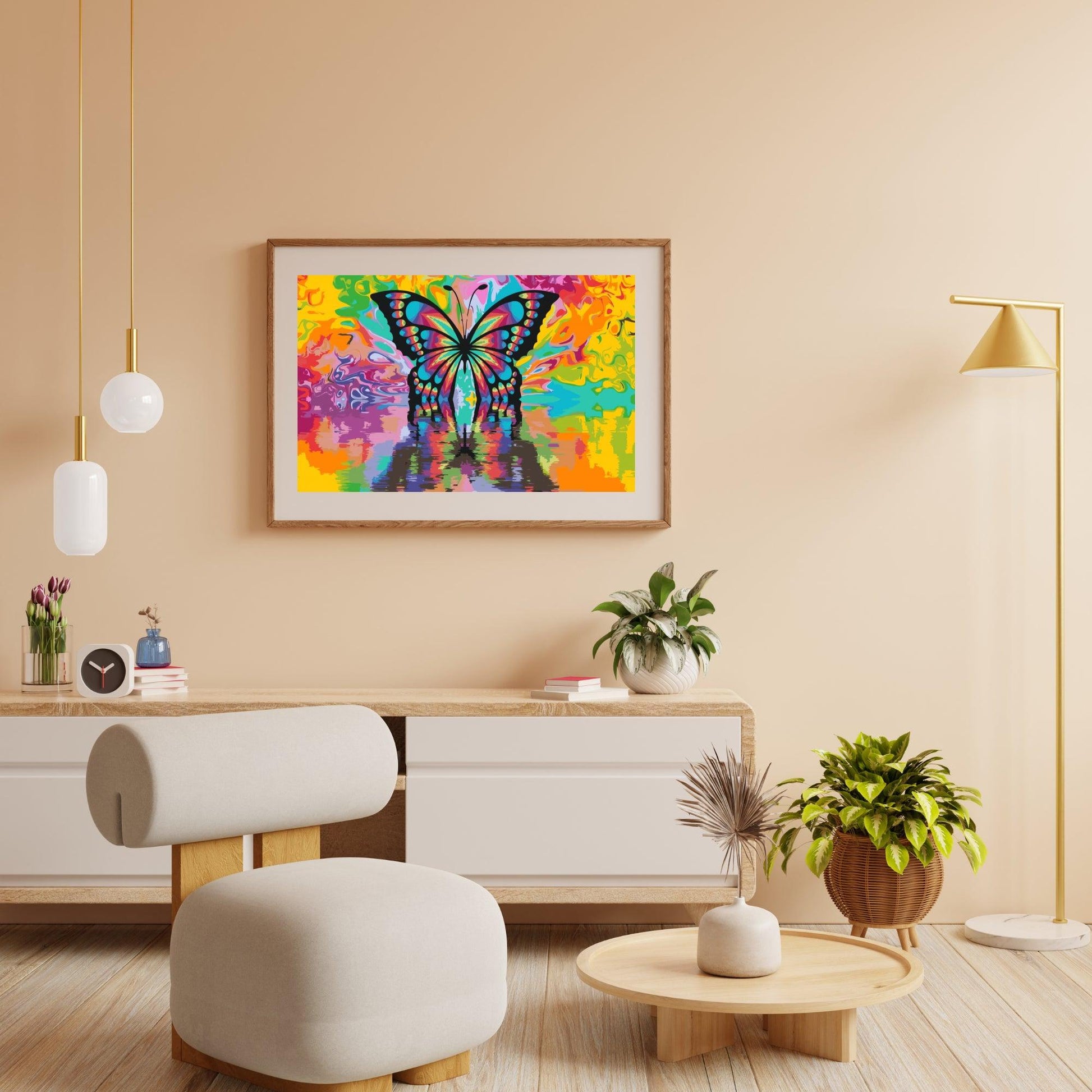 Diamantmalerei – Bunter Schmetterling – SEOS®