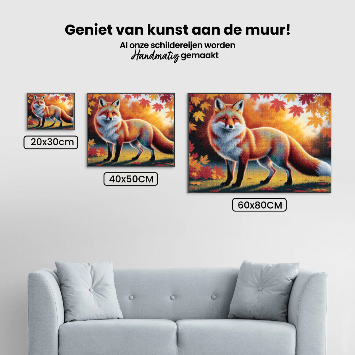 Diamond Painting - Bunter Fuchs mit wallendem Fell