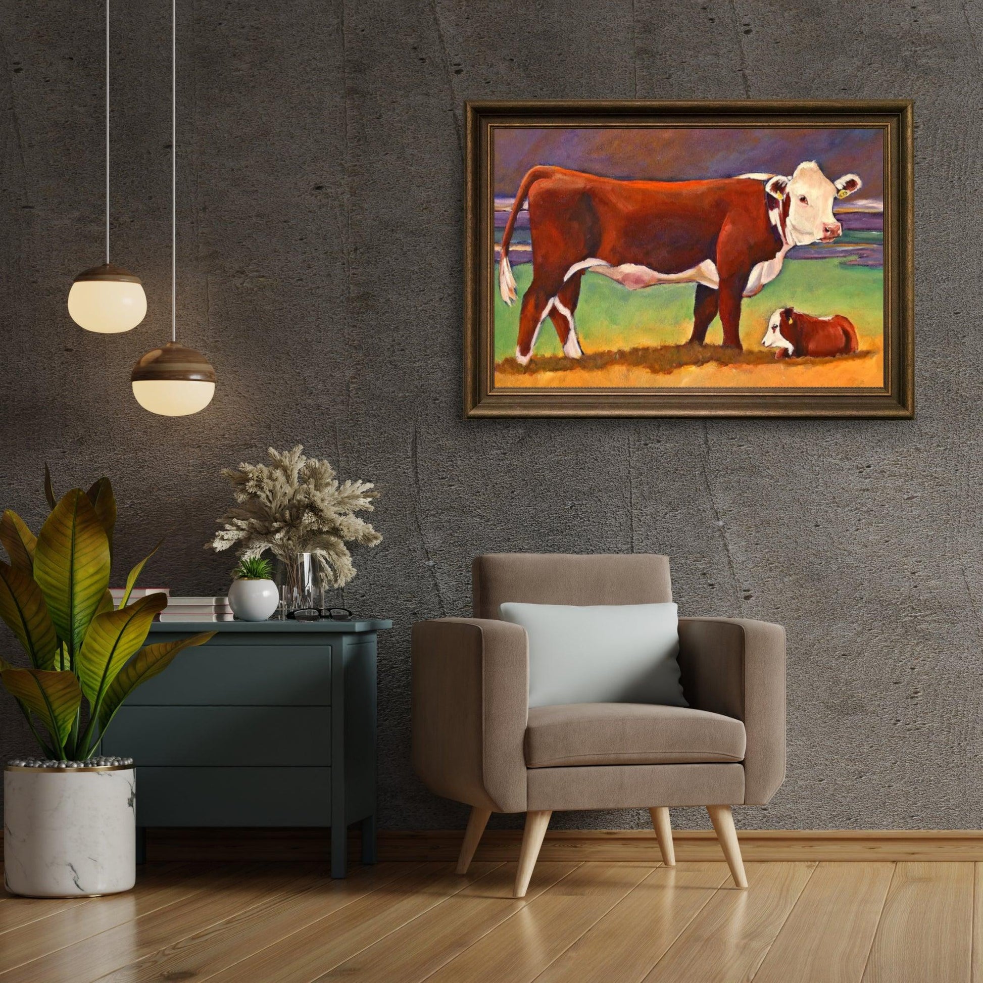 Diamantmalerei - Kuh und Kalb - SEOS Shop ®