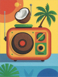 Diamantmalerei - Coconut Radio