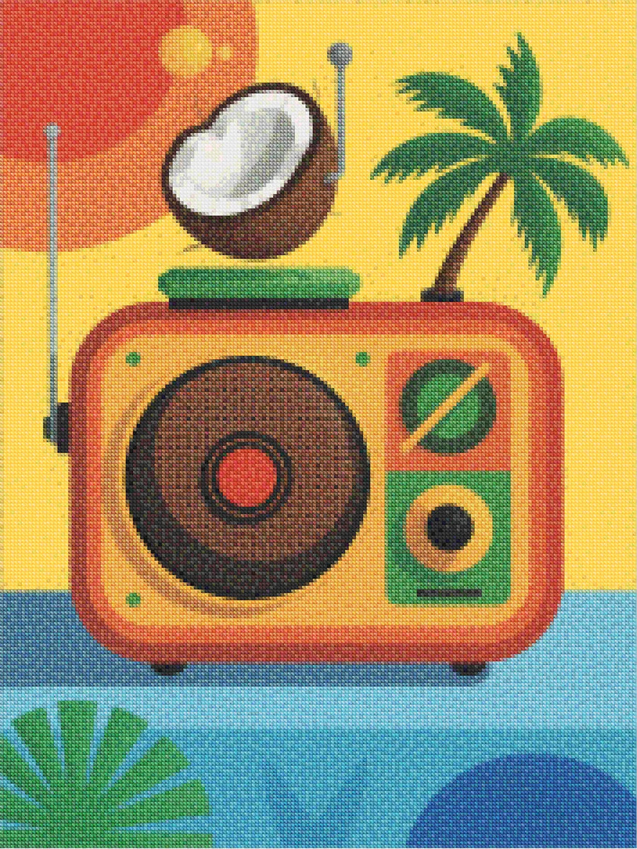 Diamantmalerei - Coconut Radio