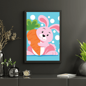 Diamond Painting - Kaninchen mit Karotte - SEOS®