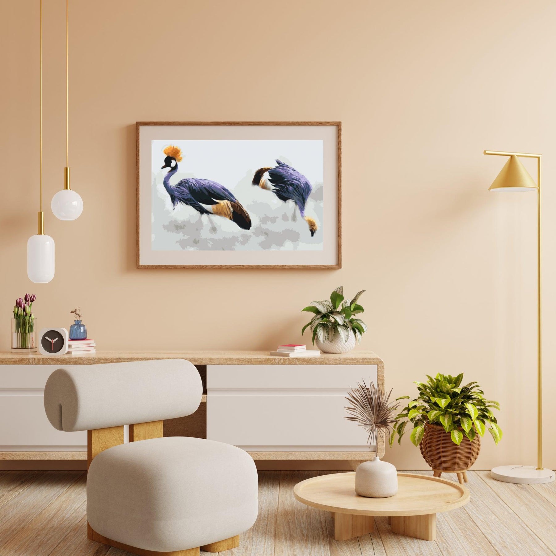 Diamantmalerei - Königskranich - SEOS®