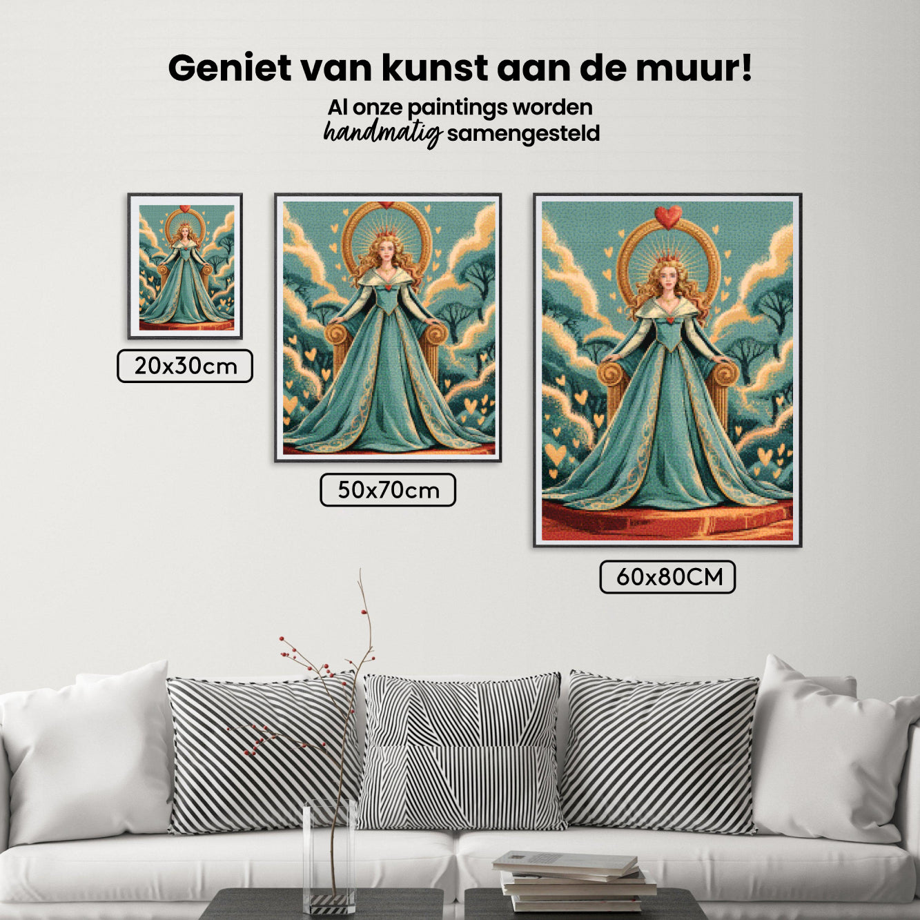 Diamantmalerei - Königin der Herzen