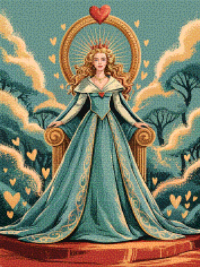 Diamantmalerei - Königin der Herzen