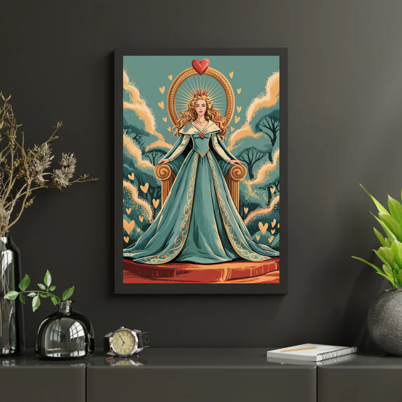 Diamantmalerei - Königin der Herzen