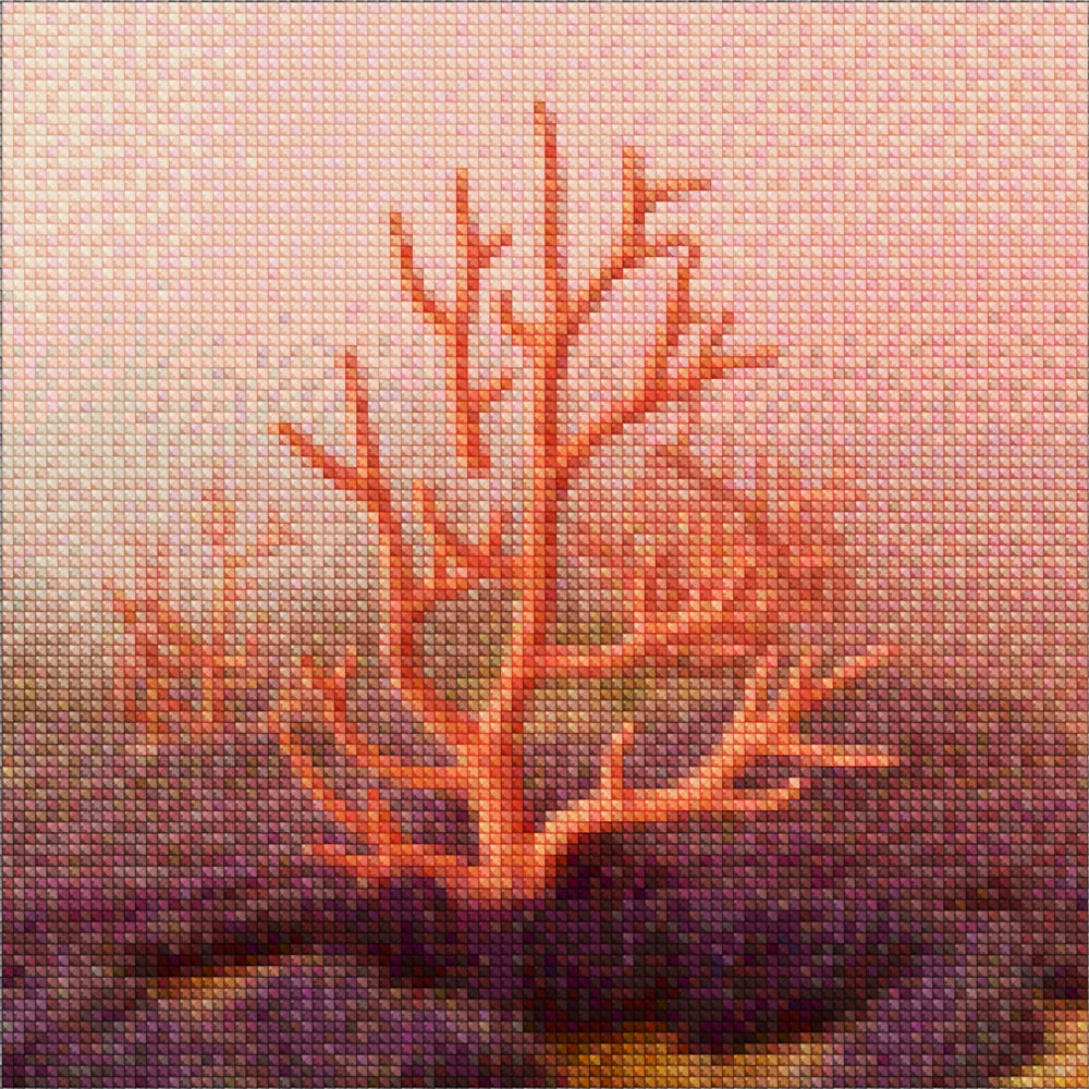 Mini-Diamantmalerei – Korallennebel