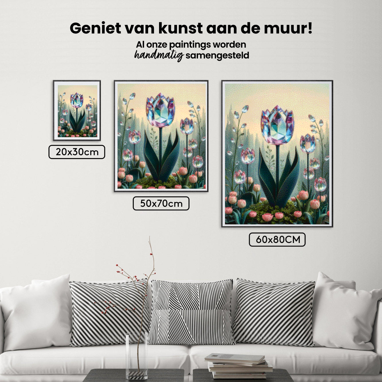 Diamantmalerei - Kristall-Tulpenblüte V1