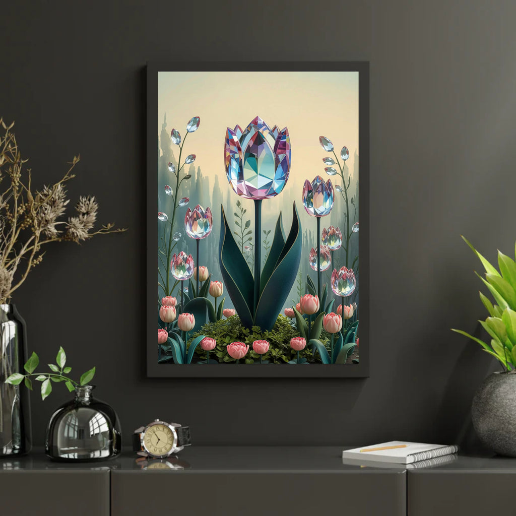 Diamantmalerei - Kristall-Tulpenblüte V1