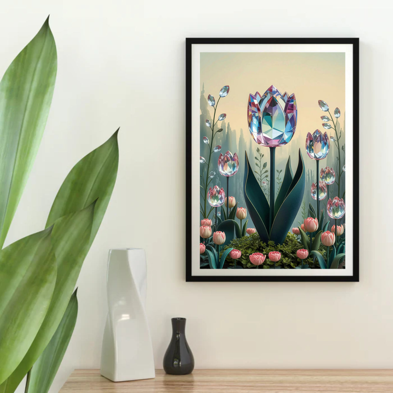 Diamantmalerei - Kristall-Tulpenblüte V1