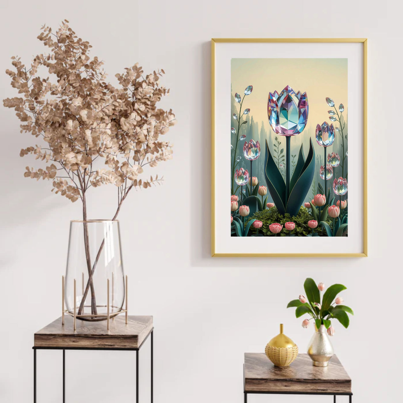 Diamantmalerei - Kristall-Tulpenblüte V1