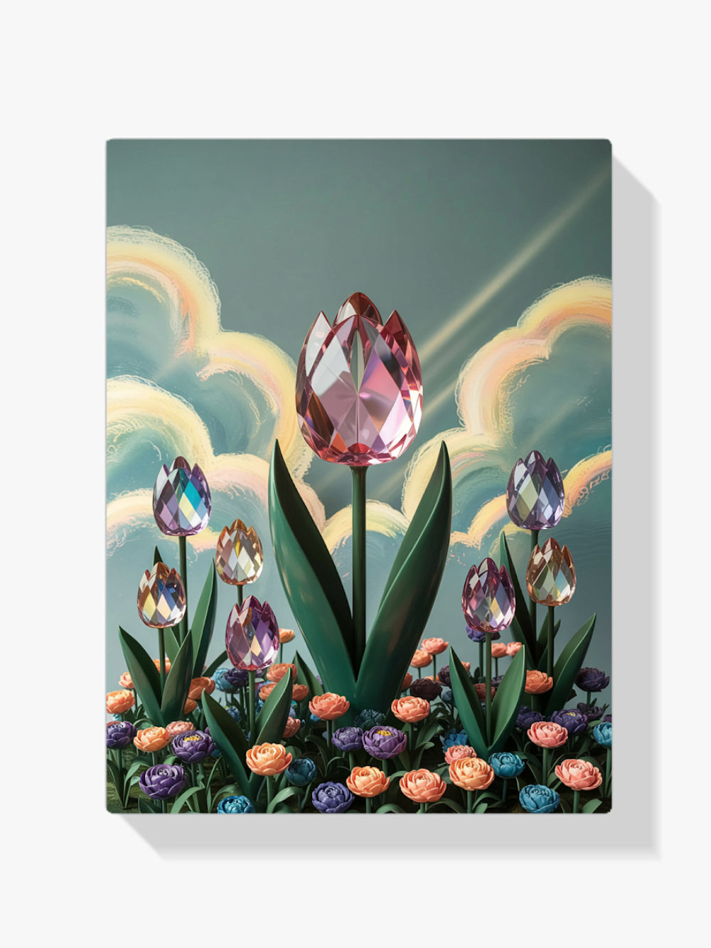 Diamantmalerei - Kristall-Tulpenblüte V2