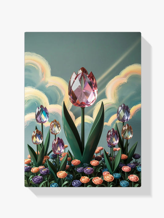 Diamantmalerei - Kristall-Tulpenblüte V2