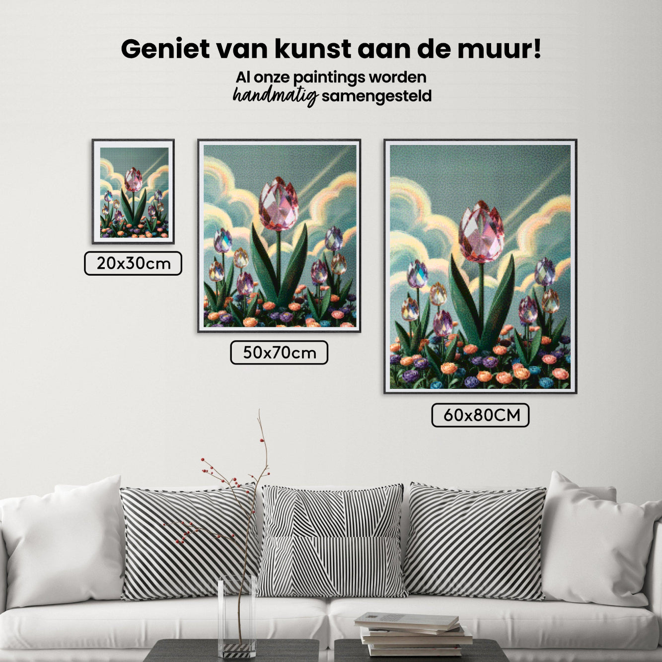Diamantmalerei - Kristall-Tulpenblüte V2