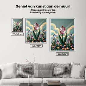 Diamantmalerei - Kristall-Tulpenblüte V2