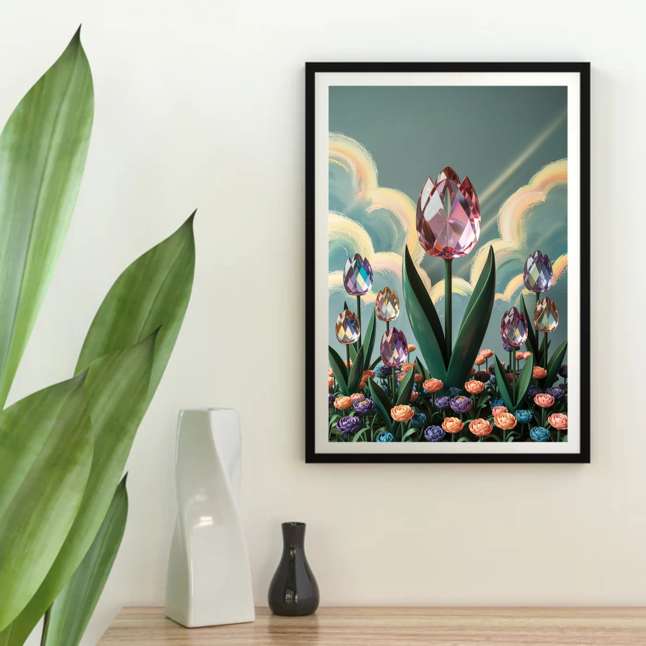 Diamantmalerei - Kristall-Tulpenblüte V2