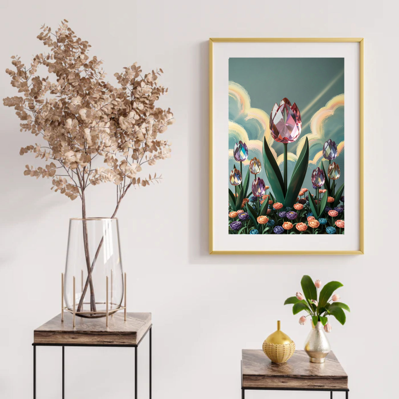 Diamantmalerei - Kristall-Tulpenblüte V2