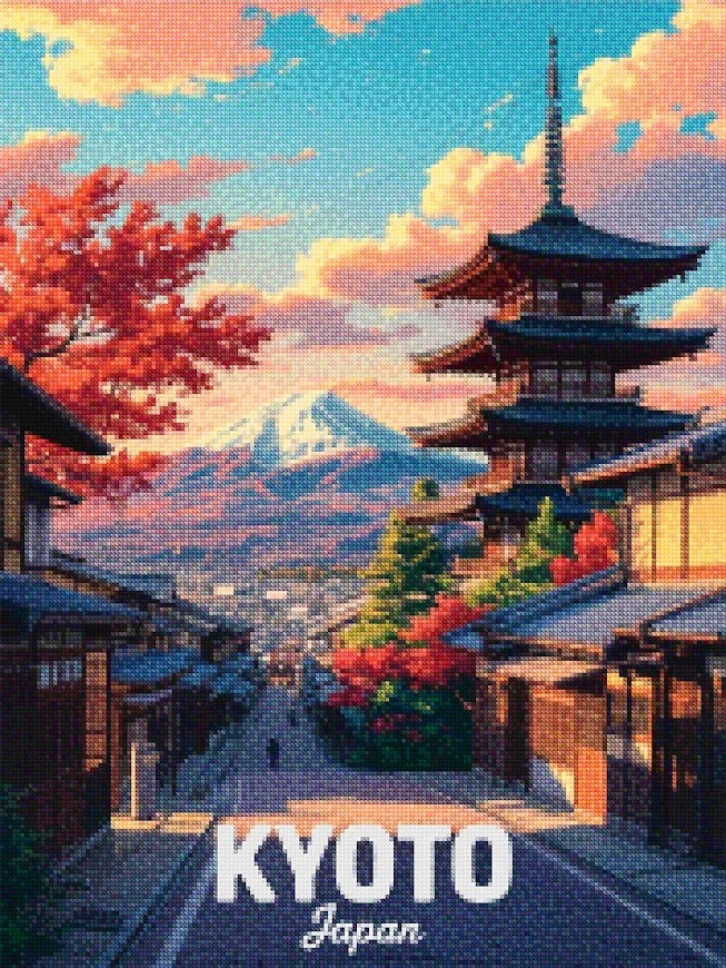 Diamantmalerei - Kyoto, Japan