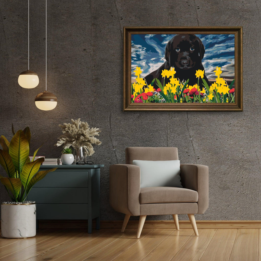 Diamantmalerei - Labradorwelpe - SEOS®