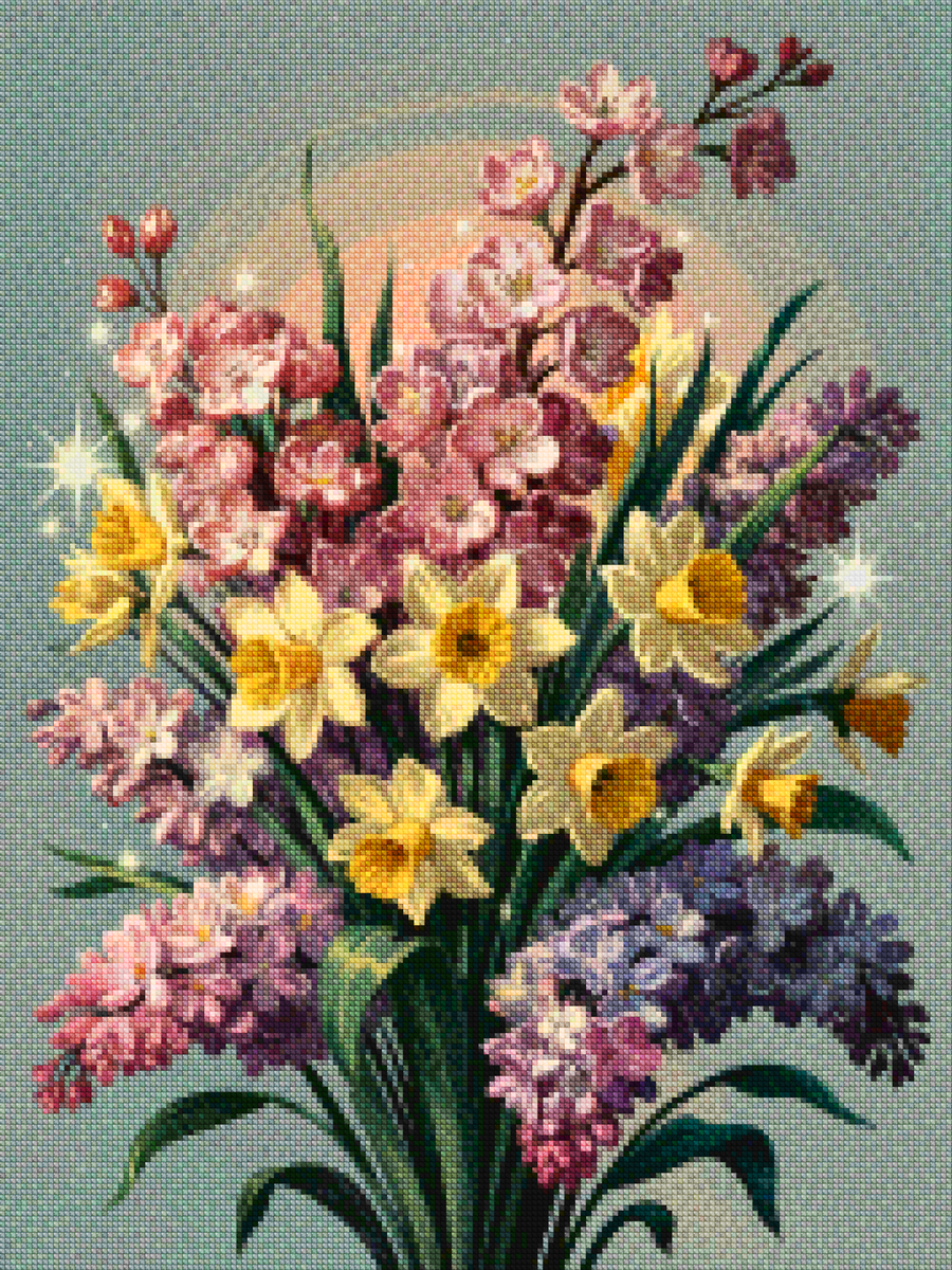 Diamantmalerei – Sanfte Symphonie des Frühlings