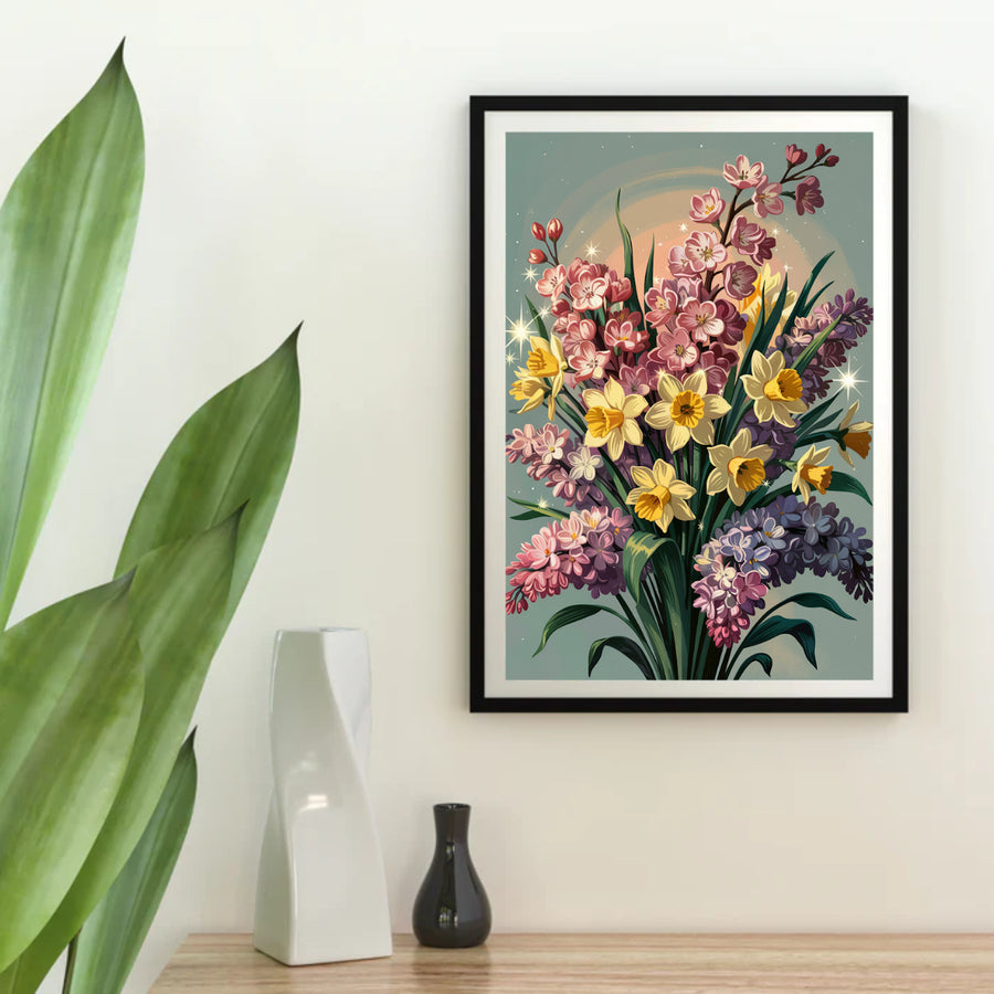 Diamantmalerei – Sanfte Symphonie des Frühlings