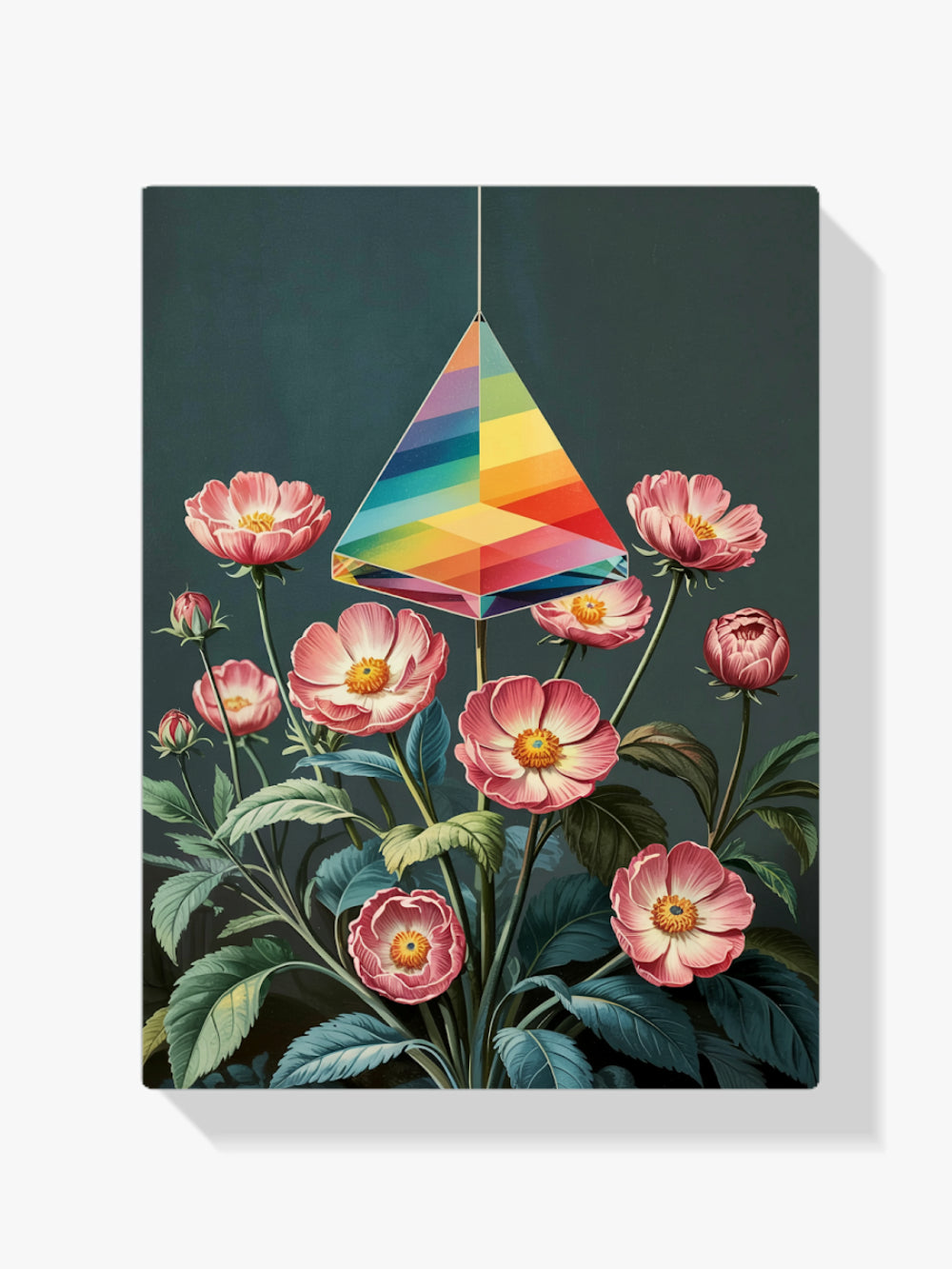 Diamantmalerei – Licht durch Blüte