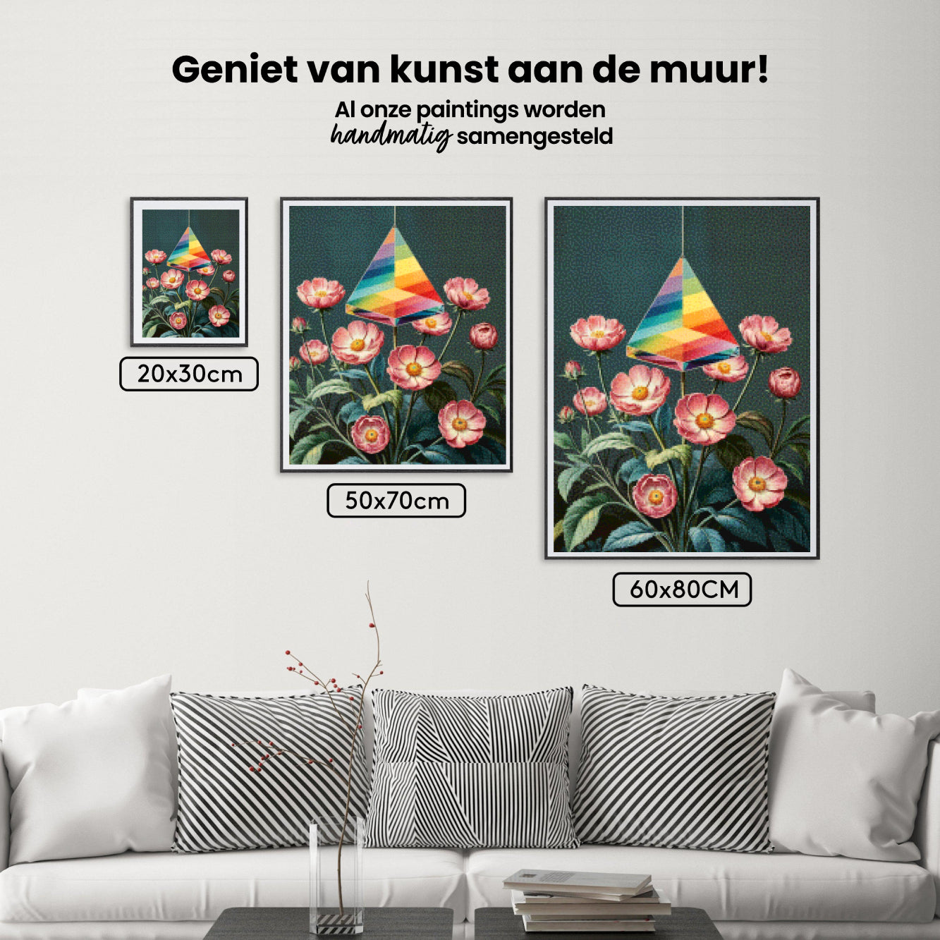 Diamantmalerei – Licht durch Blüte