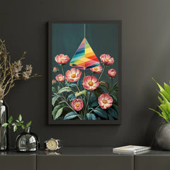 Diamantmalerei – Licht durch Blüte