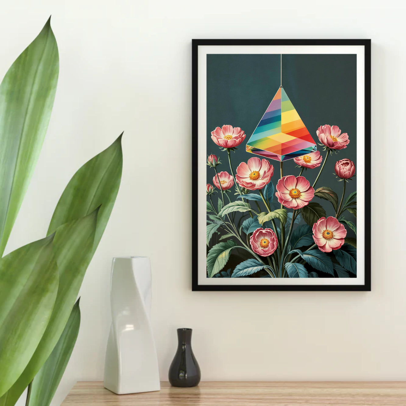 Diamantmalerei – Licht durch Blüte