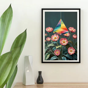 Diamantmalerei – Licht durch Blüte