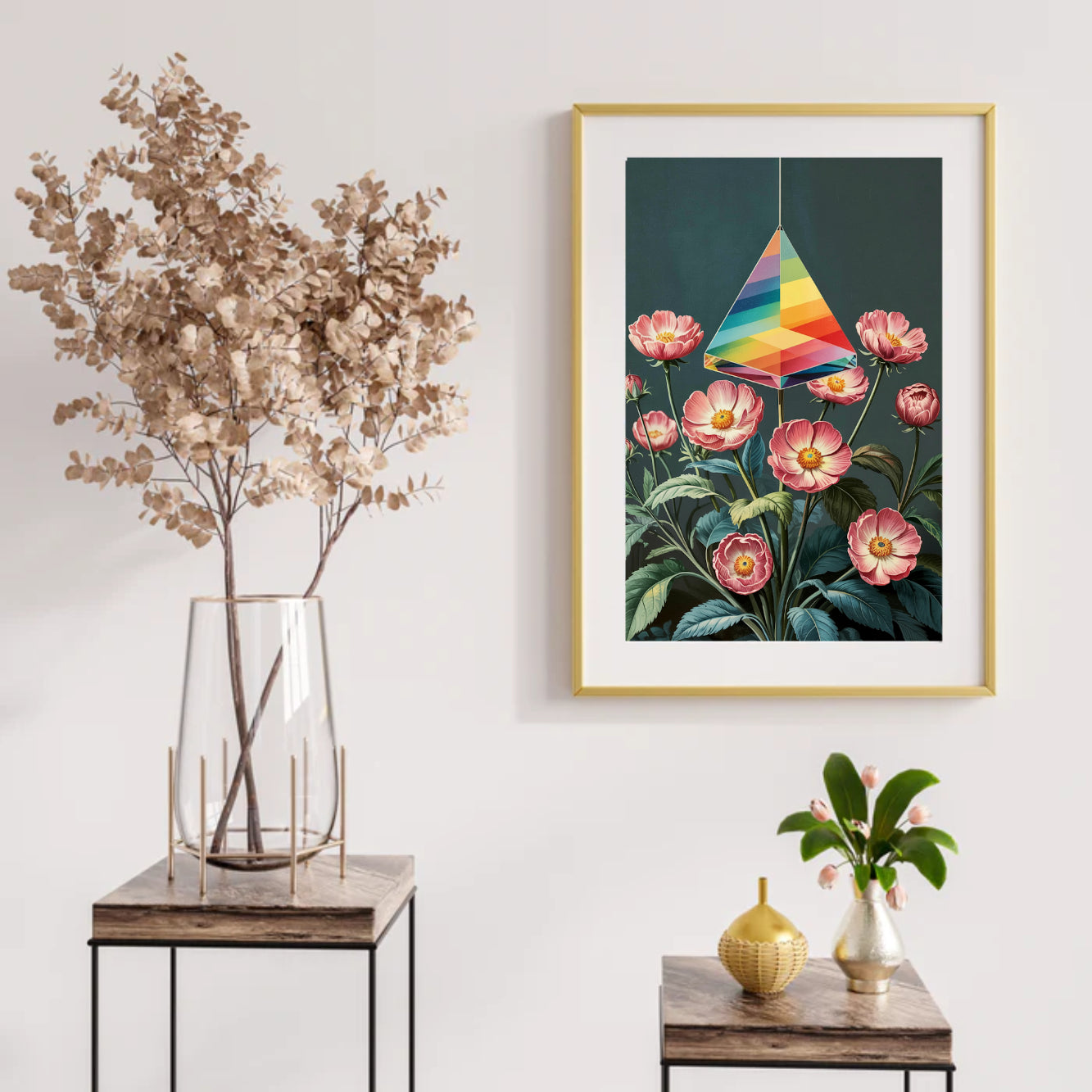 Diamantmalerei – Licht durch Blüte