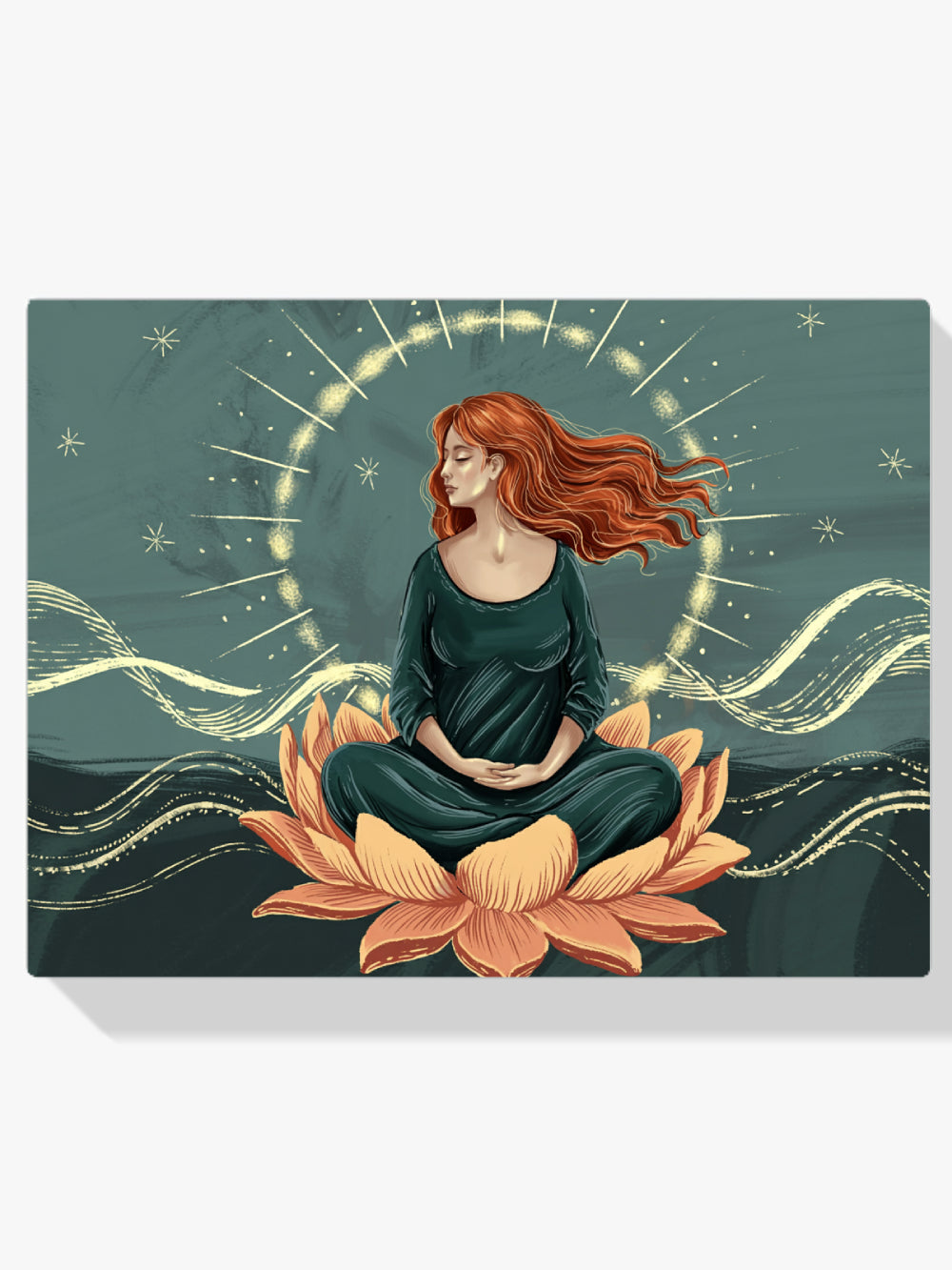 Diamantmalerei - Lotus in den Sternen