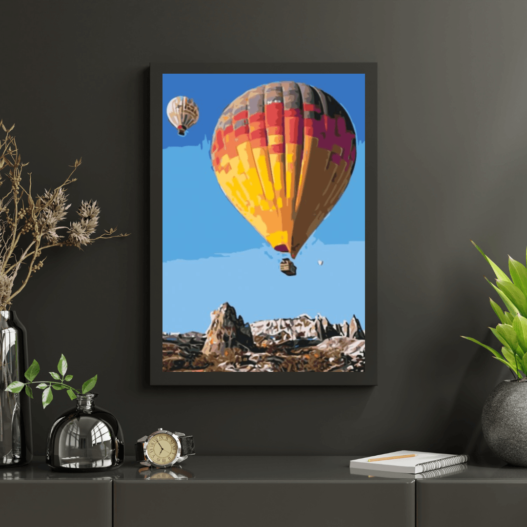 Diamond Painting - Heißluftballons in den Bergen - SEOS Shop ®