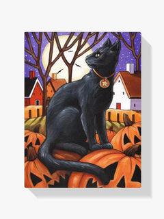 Diamantmalerei Mondkatze &amp; Kürbisse