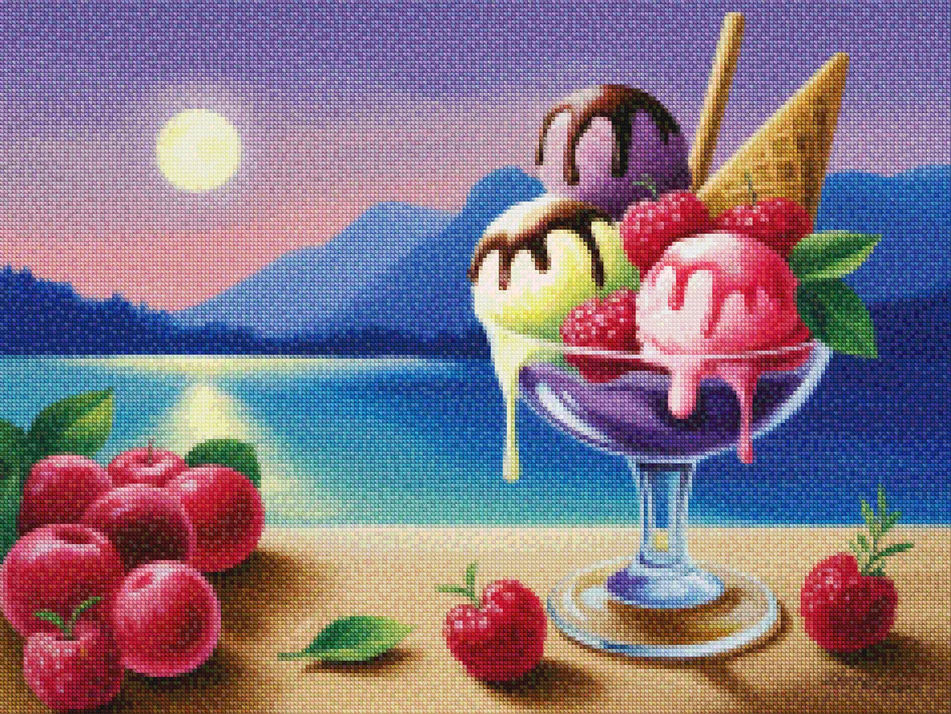 Diamantmalerei - Mondschein-Gelato