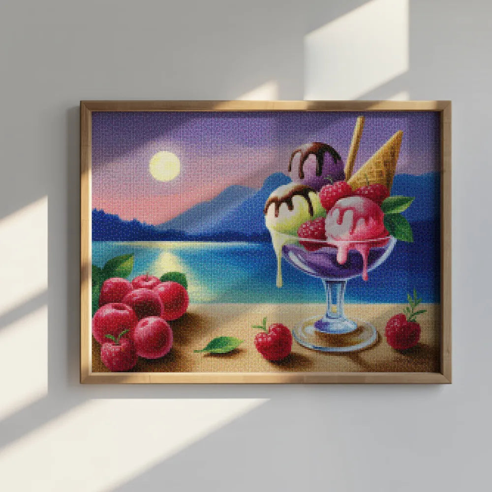 Diamantmalerei - Mondschein-Gelato
