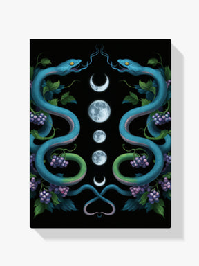 Diamantmalerei – Zwillingsschlangen-Mondphasen