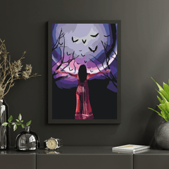 Diamantmalerei - Geheimnisvolle Frau unter dem Vollmond - SEOS Shop ®