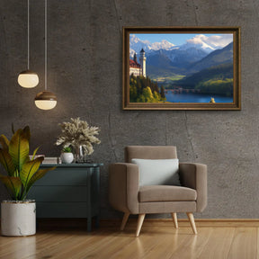 Diamantmalerei - Mystisches Bergschloss