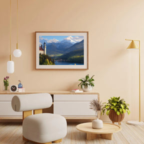 Diamantmalerei - Mystisches Bergschloss