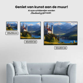 Diamantmalerei - Mystisches Bergschloss