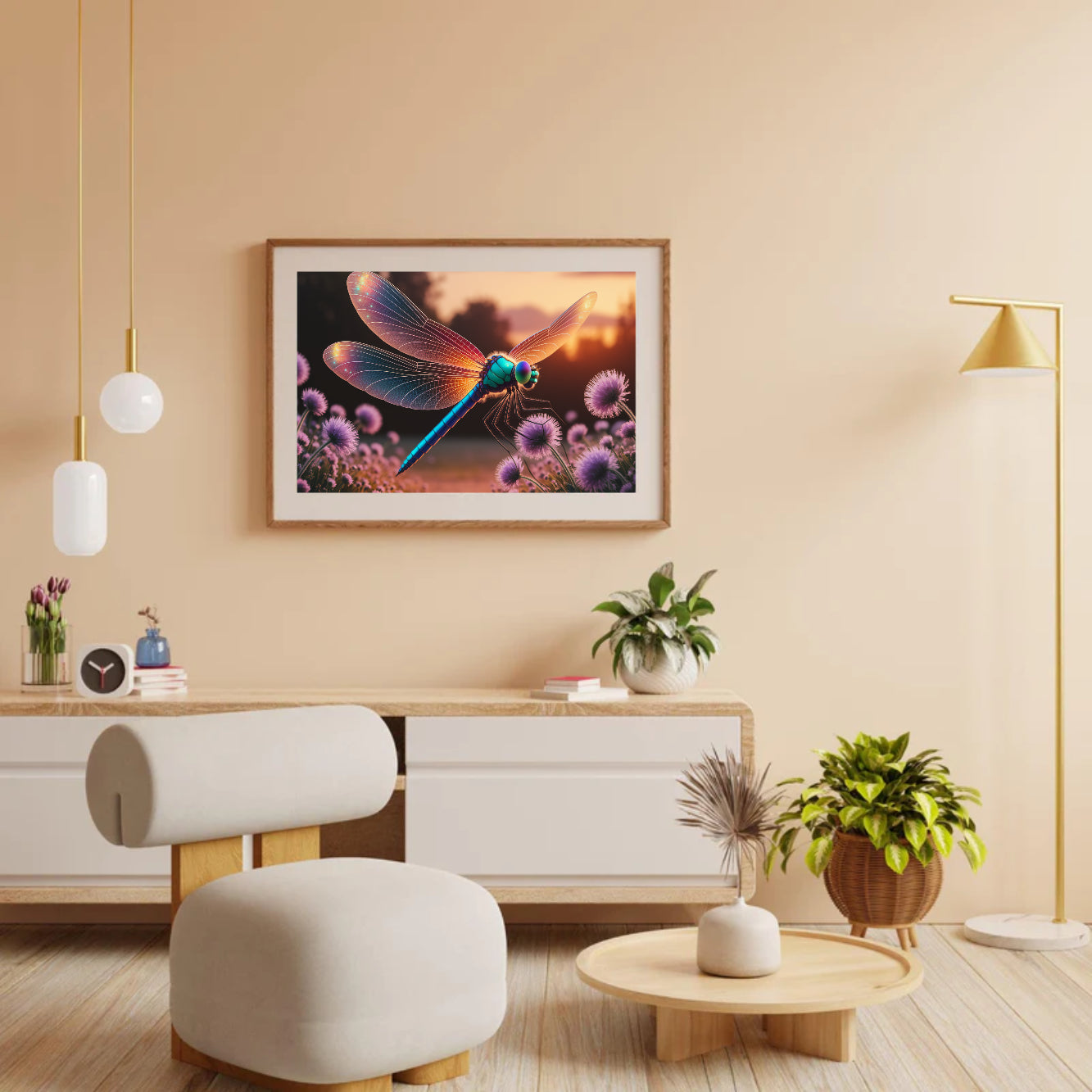 Diamond Painting – Mystische Libelle mit glitzernden Flügeln