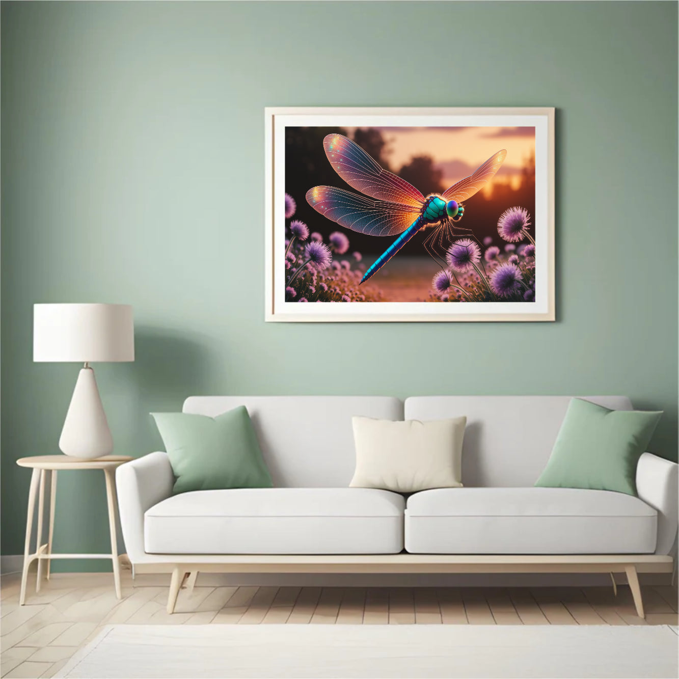 Diamond Painting – Mystische Libelle mit glitzernden Flügeln